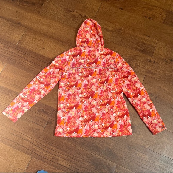 Hunter for target girl waterproof windbreaker jacket w/hood Sz large orange - Picture 5 of 8